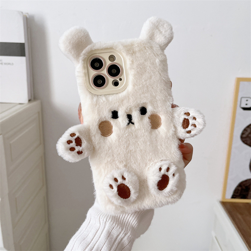 Korean 3D Cartoon Bear Fluffy  - Usb Charger 评论和价格