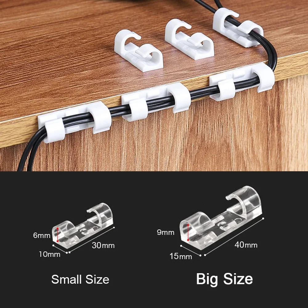 small Cable Organizer Clips Wi - Cable Organizer 评论和价格