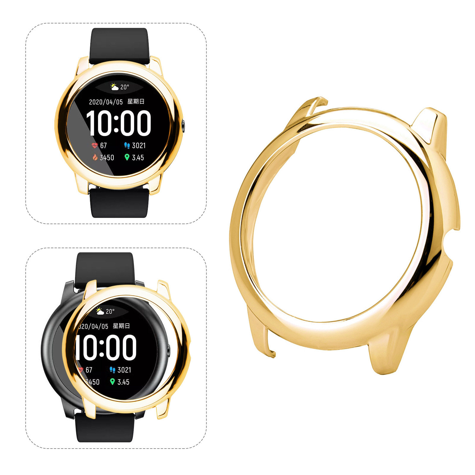 1Pcs Elegant Metal Colored Wat - Smart Watch 评论和价格