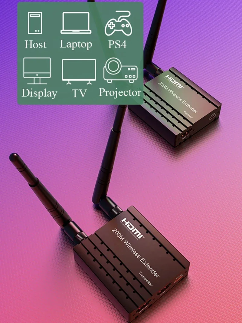 200M Wireless HDMI Extender Vi - Hdmi Adapter 评论和价格