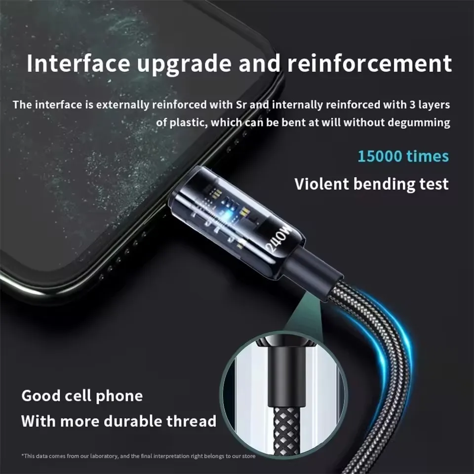 240W Nylon USB Type C Super Fa - Usb Charger 评论和价格